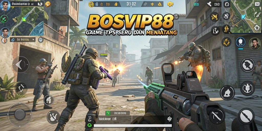 Tampilan gameplay seru dalam BOSVIP88 dengan aksi tembak-menembak yang intens.