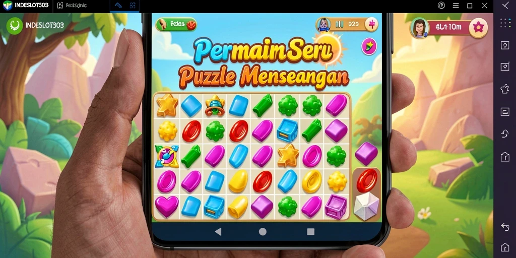 Tampilan gameplay seru dari INDESLOT303 dengan teka-teki menantang.