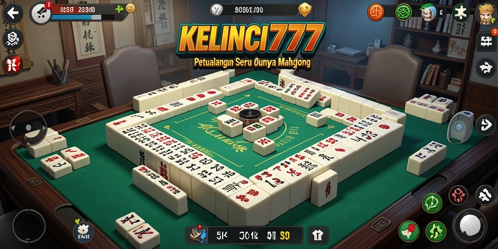Gameplay Mahjong yang seru dan menantang dari KELINCI777.
