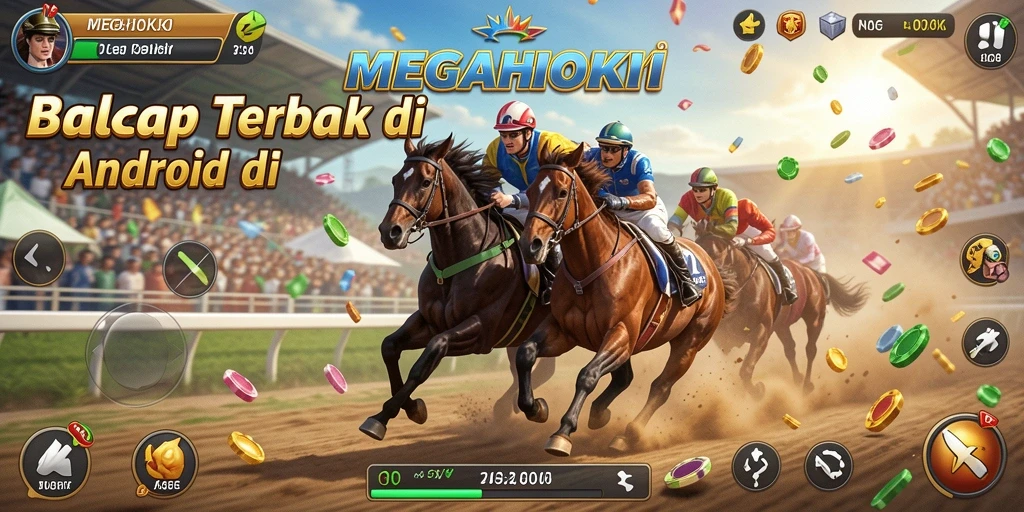 Tampilan gameplay MEGAHOKI yang mendebarkan dan menantang.