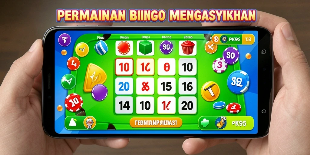 Tampilan gameplay seru di PK95 dengan suasana Bingo yang menegangkan.