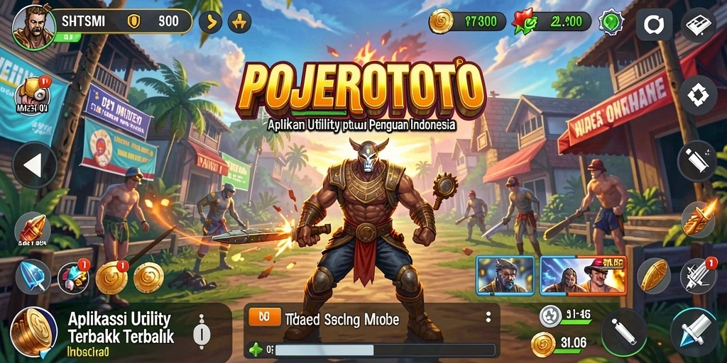 Tampilan antarmuka POJEROTOTO yang mudah digunakan untuk berbagai fungsi Utility.