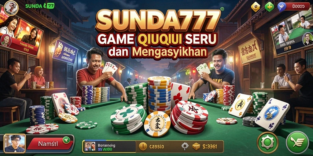 Screenshot SUNDA777 menampilkan aksi seru bermain QiuQiu.